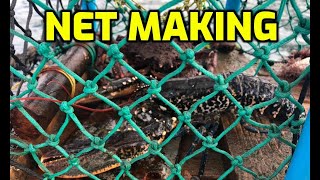 How To Make A Fishing Net  How to tie and repair a basic net for fishing [upl. by Scheck]