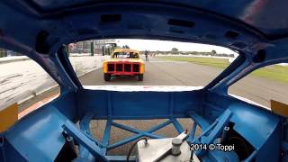 Posterholt Raceway 13072014 Onboard Saloon Stockcar 77 3rd Heat Rear View 1520 [upl. by Chemush849]