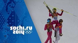 Ski Jumping  Mens Large Hill  Final  Stoch Wins Gold  Sochi 2014 Winter Olympics [upl. by Wolff]