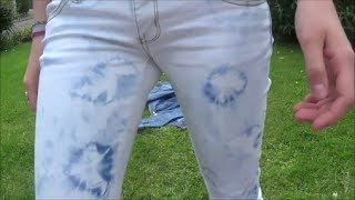 DIY Acid Wash und Batik Jeans [upl. by Broder]