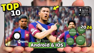 Top 10 Best New Football Games For Android And IOS in 2024  High Graphics OnlineOffline [upl. by Rigdon205]