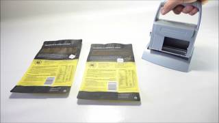 Best Before Expiry date printing on plastic pouches with Handheld Inkjet [upl. by Seditsira]