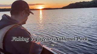 Great Fishing in Voyageurs National Park [upl. by Novonod]