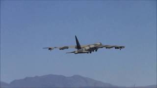 Two GIANT SCALE B52 Stratofortresses CRASH LANDING Warbirds and Classics Event Las Vegas 2017 [upl. by Aneehsirk553]