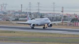 Air France A320 Landing At Lisbon  Humberto Delgado Airport Arrivals [upl. by Elson]