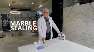 Sealing Marble Tiles  DIY [upl. by Imalda]