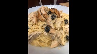 Easy Chicken Alfredo Pasta Yellow Cab inspired [upl. by Hildegard]