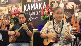 KAMAKA Ukulele NAMM 2017 Herb Ohta Jr amp Bryan Tolentino [upl. by Rutter]