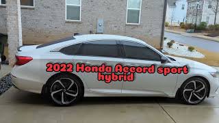 Getting my 2022 Honda Accord sport hybrid FIRST Service [upl. by Aynotal429]