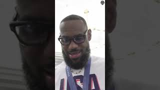 LeBron James quotWE BROUGHT THAT GOLD HOMEquot After Winning MVP amp Gold  2024 Paris Olympics short [upl. by Itsim]