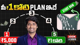 1 Crore Strategy From 5000 Investment  Financial Freedom for beginners [upl. by Ennazus]