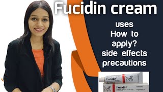 Fucidin cream Uses How to apply side effects precautions [upl. by Ahsyat]