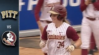 Pittsburgh vs Florida State Softball Championship Highlights 2016 [upl. by Etennaej]