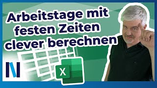 Excel Wie viele Tage muss ich arbeiten Berechnung mit NETTOARBEITSTAGEINTL und MONATSENDE [upl. by Symons]