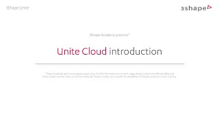 3Shape Unite Cloud  introduction [upl. by Oliva]