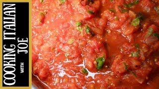 Worlds Best Tomato Pasta Sauce  Cooking Italian with Joe [upl. by Grannia]