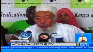 Mombasa leaders demands reopening of four mosques currently sealed off to pave way for dialogue [upl. by Keating]