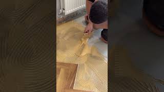 Ashdown Oak Engineered Herringbone Flooring Installation Satisfying Process flooringsurgeons [upl. by Vitoria35]