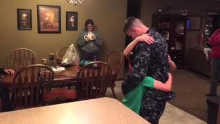 Marine Surprises Mom and Sister for Christmas [upl. by Aran]