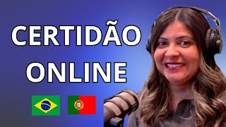 Pedi a certidão no Brasil e recebi em Portugal [upl. by Ahsii]