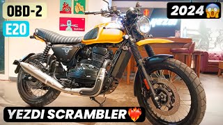 2024 New Yezdi Scrambler Obd2 E20 Model❤️‍🔥 Detailed Review  Best OffRoader Bike🔥 [upl. by Anni]