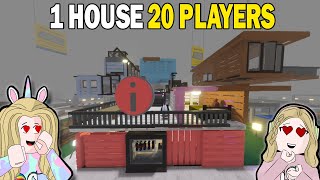 1 HOUSE BUT 20 PLAYERS CHALLENGE  SCP 3008  Roblox [upl. by Eeruhs868]