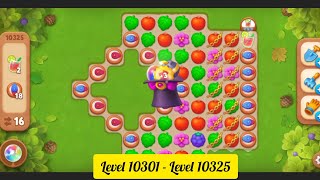 Gardenscapes  Level 10301  Level 10325   All Puzzles  Gameplay PART  462 [upl. by Eiveneg]