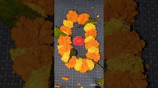 Banthi poolamalaGanesh special decorationMarigold door decoration ideas flower decorationshots👌👍 [upl. by Kylen]