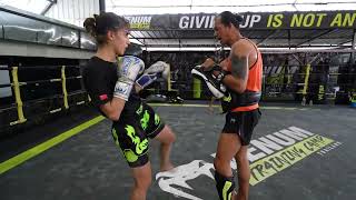 Zahra Shokouhi amp Lamsongkram x Muay Thai Padwork 🥊  76 [upl. by Ahsemaj735]