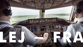 Aerologic 777F  Full Cockpit Video Leipzig to Frankfurt [upl. by Disario]