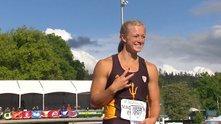 2017 Pac12 Track amp Field Championships Arizona States Maggie Ewen makes Pac12 history with 3 [upl. by Eido]