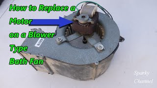 How to Replace a Motor on a Blower Type Bath Fan Nutone LS80SE [upl. by Emiaj]