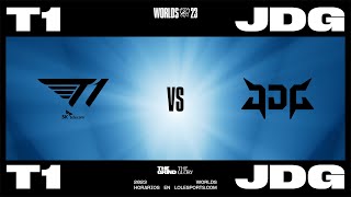 T1 vs JDG Esports  Worlds2023 Semifinales  Día 2 Partida 4 [upl. by Rollecnahc]