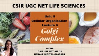 CSIRNET Life Sciences Unit II Lecture 4 Golgi Complex [upl. by Warfore]