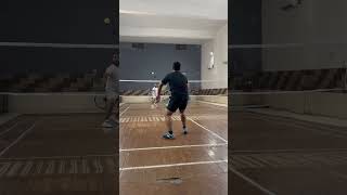 Overhead smash side line beautiful badminton youtubeshorts badmintonlovers badmintonathlete 🏸 [upl. by Eileen241]