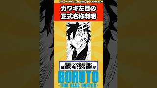 【BORUTO】公式からの発表でカワキの左目の正式名称が遂に判明する…に対する読者の反応集！ [upl. by Islehc333]