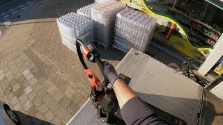 Delivering 4 Pallets of Water Bottles  POV Truck Driving [upl. by Nosyrb]