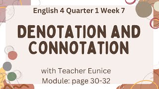 ENGLISH Quarter 1 Week 7 [upl. by Milman]