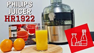 Philips Juicer HR1922 Unboxing and Review [upl. by Liartnod]