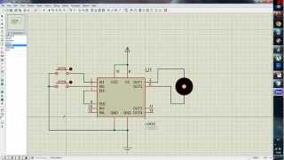 L293D motor driver simulation in Proteus [upl. by Aronek825]