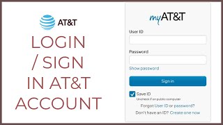 How to Login ATampT Account  attcom Login 2021 [upl. by Erdnoed]