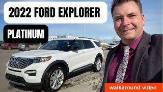 2022 Ford Explorer Platinum walkaround video 01 [upl. by Shlomo]