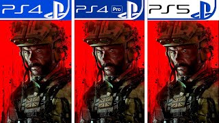 Call of Duty Modern Warfare 3  PS4  PS4 Pro  PS5  Graphics Comparison Beta  Analista De Bits [upl. by Airotna]