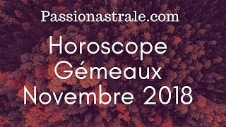 Gémeaux et ascendant Gémeaux Novembre 2018 [upl. by Tricia]