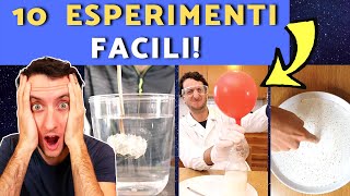 10 ESPERIMENTI FACILI DA FARE IN CASA scienza compilation [upl. by Baptist]