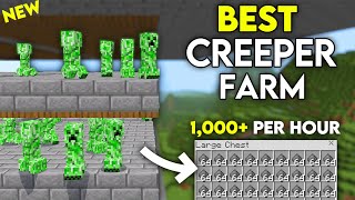 NEW BEST CREEPER FARM in 121 Minecraft Bedrock [upl. by Eneliak]