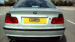 BMW E46 318 Performance Exhaust by Cobra Sport Exhausts [upl. by Assilym]