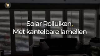 Topwebshopnl  Solar rolluiken met kantelbare lamellen [upl. by Llezom766]