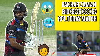 Fakhar zaman Big  6 6 6 6  CpL today match 😱😨fakharzaman cpl cpl24 [upl. by Orpah]