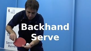 Backhand Serve Preview  Table Tennis  PingSkills [upl. by Alonzo]